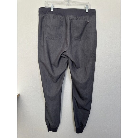 FIGS Zamora Joggers Gray Tapered Medical Full Length High Rise Women Large Tall - Picture 4 of 7
